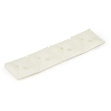 StarTech.com 100 Pack Cable Tie Mounts with Adhesive Tape for 0.13 in. (3.2 mm) Wide Ties Cable Tie Mount - White - Nylon 66 - 100 / Pack - TAA Compliant