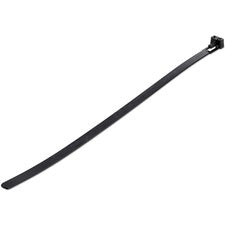 StarTech.com 100 Pack - 10 in. (250 mm) Black Cable Ties (CBMZTRB10BK) Cable Tie - Black - 9.80" Length - Nylon 66 - 100 / Pack - TAA Compliant