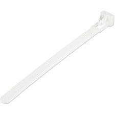 StarTech.com 100 Pack 5" Reusable Cable Ties - White Small Releasable Nylon/Plastic Zip Tie Cable Tie - White - 4.90" Length - Nylon 66 - 100 / Pack - TAA Compliant