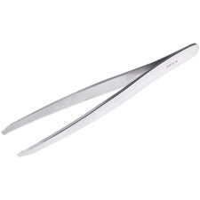 Medline Nonsterile Tweezers For Eyebrow - Durable, Latex-free - Stainless Steel - Stainless Steel - 12 / Carton