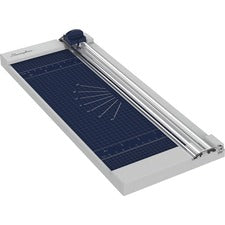 Swingline 1208P Rotary Trimmer 8 Sheet Cutting Capacity - 12" Cutting Length - Durable, Sturdy, Lightweight, Easy to Use, Compact - Plastic - Silver - 1 Each
