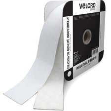 VELCRO® Industrial Fastener Tape 25 ft Length x 2" Width - White - 1 Roll