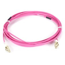 Black Box Fiber Optic Duplex Patch Network Cable 23 ft Fiber Optic Network Cable for Transceiver, Network Device - First End: 2 x LC Network - Male - Second End: 2 x LC Network - Male - 100 Gbit/s - Patch Cable - LSZH - 50/125 µm - Erika Violet - 1