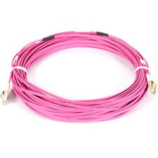 Black Box Fiber Optic Duplex Patch Network Cable 65.60 ft Fiber Optic Network Cable for Transceiver, Network Device - First End: 2 x LC Network - Male - Second End: 2 x LC Network - Male - 100 Gbit/s - Patch Cable - LSZH - Erika Violet - 1 Each