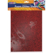 Creativity Street Wonderfoam Glitter Sheets Art Project, Craft Project - Recommended For 3 Year - 10 Piece(s) - 11.70" Height x 8.25" Width - Multicolor - Foam - 10 / Set