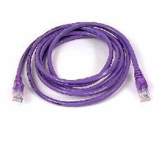 Belkin RJ45 CAT-5e Patch Cable, Snagless Molded Purple 01 1 ft Category 5e Network Cable for MacBook Air, MacBook Pro, Network Device - First End: 1 x RJ-45 Network - Male - Second End: 1 x RJ-45 Network - Male - Patch Cable - Gold Plated Connector - 24 A