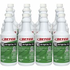 Betco GE Fight Bac RTU Disinfectant Ready-To-Use - 32 fl oz (1 quart) - Fresh Scent - Rinse-free, Non-irritating - Clear - 12 / Carton