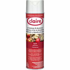 Claire Apple Air Freshener & Deodorizer Aerosol - 20 fl oz (0.6 quart) - Dutch Apple - Ozone-safe, Chemical-free, Residue-free, Non-staining, Odor Neutralizer - 1 Each