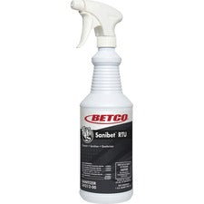 Betco Sanibet RTU Cleaner Ready-To-Use - 32 fl oz (1 quart) - Deodorize, Rinse-free - Yellow - 1 Each