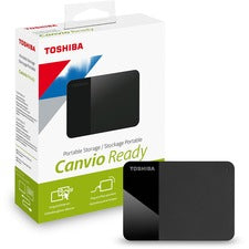 Toshiba Canvio Ready HDTP320XK3AA 2 TB Portable Hard Drive - External - Black MAC Device Supported - USB 3.0 - 1 Year Warranty - 1 Each