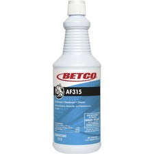 Betco AF315 Disinfectant Cleaner Concentrate - 32 fl oz (1 quart) - Citrus Floral Scent - Deodorant, Detergent Resistant, pH Neutral, Long Lasting, Deodorize - Turquoise - 1 Each
