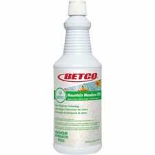 Betco SenTec Mountain Meadow Odor Eliminator Ready-To-Use - 32 fl oz (1 quart) - Mountain Meadow Scent - Clear - 1 Each
