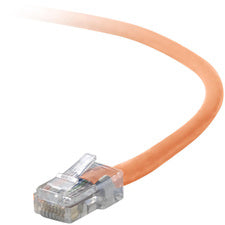 Belkin RJ45 CAT-5e Patch Cable Orange 02 2 ft Category 5e Network Cable for Network Device - First End: 1 x RJ-45 Network - Male - Second End: 1 x RJ-45 Network - Male - Patch Cable - Gold Plated Connector - 24 AWG - Orange - 1 Each