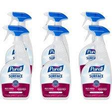 PURELL® Foodservice Surface Sanitizer 32 fl oz (1 quart) - Rinse-free, Fragrance-free - Clear Spray Bottle - 6 / Carton