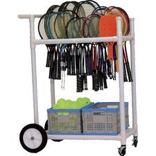 Champion Sports All-Terrain ABS Racket Cart ABS Plastic - 33" Length x 20" Width x 47" Height - White - 1 Each