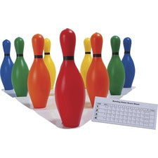 Champion Sports Multi-Color Plastic Bowling Pin Set 10 / Set