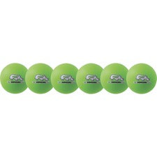 Champion Sports Rhino Skin Low Bounce Dodgeball Set 6.30" - Low Density Foam - Neon Green - 6 / Set