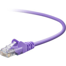 Belkin Category 5e Snagless Crossover Patch Cable 6 ft Category 5e Network Cable - First End: 1 x RJ-45 - Male - Second End: 1 x RJ-45 - Male - Patch Cable - Purple - 1 Each