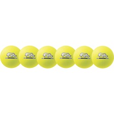Champion Sports Rhino Skin 6" Dodgeball Set 6.30" - Child - Neon Yellow - 6 / Set