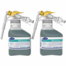 Diversey Crew Restroom Disinfectant Cleaner 50.7 fl oz (1.6 quart) - Fresh Scent - Deodorize, Rinse-free - Green - 2 / Carton