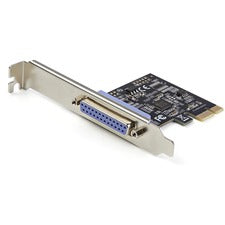 StarTech.com 1-Port Parallel PCIe Card Half-height/Low-profile Plug-in Card - PCI Express 2.0 x1 - PC, Linux - 1 x Number of Parallel Ports External - 1
