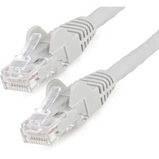 StarTech.com 10ft LSZH CAT6 Ethernet Cable - Gray Snagless Patch Cord 10 ft Category 6 Network Cable for Network Device, Server, Router, VoIP Device, PoE-enabled Device, Notebook, Security Camera, NAS, Workstation, Network Card, IPTV - First End: 1 x RJ-4