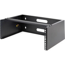StarTech.com Wall Mount for Rack, Patch Panel, Switch, Network Equipment - Black 44.20 lb Load Capacity - Steel - 1 Each