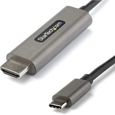 StarTech.com 6ft USB C to HDMI Cable Adapter 4K 60Hz HDR10 - UHD HDMI 2.0b 6.56 ft HDMI/USB-C Video Cable Adapter for Audio/Video Device, Monitor, Digital Signage Display, TV, Projector, Notebook, Tablet, Smartphone, MacBook Pro, iPad Pro, MacBook Air, ..