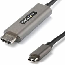 StarTech.com 9.8ft USB C to HDMI Cable Adapter 4K 60Hz HDR10, UHD HDMI 2.0b 9.84 ft HDMI/USB-C Video Cable Adapter for Audio/Video Device, Monitor, Digital Signage Display, TV, Projector, Notebook, Tablet, Smartphone, MacBook Pro, iPad Pro, MacBook Air, .