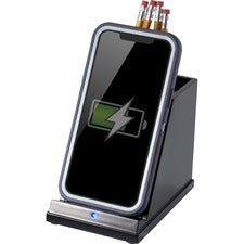 Victor CS100 Wireless Phone Charger with Pencil Cup Input connectors: USB - 1 Each