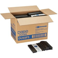 GP Pro Dixie Ultra Smartstock Series-T Fork Refill Fork - 40 x Fork - Disposable - Black - 960 / Carton