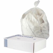 Heritage Trash Bag 16 gal Capacity - 24" Width x 0.90 mil (23 Micron) Thickness - Low Density - Clear - Low Density Polyethylene (LDPE), Resin - Garbage Can, Industrial - 500 / Carton