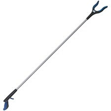 Ettore Grip 'n Grab Multipurpose Pickup Tool 50" Length - Blue, Black - Rubber, Aluminum, Plastic - Rust Proof, Comfortable Grip, Lightweight - 1 Each
