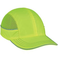 Ergodyne 8950 Bump Cap Hat Recommended for: Industrial, Mechanic, Factory, Home, Baggage Handling - One Size - Bump, Scrape, Head Protection - Lime - Comfortable, Impact Resistant, Machine Washable, Removable - 1 Each