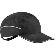 Ergodyne 8955 Lightweight Bump Cap Hat Recommended for: Industrial, Mechanic, Factory, Home, Baggage Handling - Bump, Scrape, Head Protection - Black - Comfortable, Impact Resistant, Machine Washable, Removable, Lightweight, Vented, Reflective, Durable, B