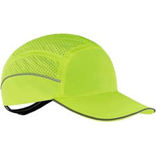 Ergodyne 8955 Lightweight Bump Cap Hat Recommended for: Industrial, Mechanic, Factory, Home, Baggage Handling - Bump, Scrape, Head Protection - Lime - Comfortable, Impact Resistant, Machine Washable, Removable, Lightweight, Vented, Reflective, Durable, Br