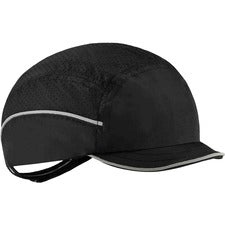 Ergodyne 8955 Lightweight Bump Cap Hat Recommended for: Industrial, Mechanic, Factory, Home, Baggage Handling - Bump, Scrape, Head Protection - Black - Comfortable, Impact Resistant, Machine Washable, Removable, Lightweight, Vented, Reflective, Durable, B