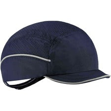 Ergodyne 8955 Lightweight Bump Cap Hat Recommended for: Industrial, Mechanic, Factory, Home, Baggage Handling - Bump, Scrape, Head Protection - Navy - Comfortable, Impact Resistant, Machine Washable, Removable, Lightweight, Vented, Reflective, Durable, Br
