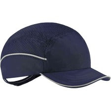 Ergodyne 8955 Lightweight Bump Cap Hat Recommended for: Industrial, Mechanic, Factory, Home, Baggage Handling - Bump, Scrape, Head Protection - Navy - Comfortable, Impact Resistant, Machine Washable, Removable, Lightweight, Vented, Reflective, Durable, Br