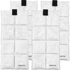 Ergodyne 6250 Phase Change Ice Packs Clear - Polyester, Cotton - 4 / Set