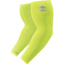 Ergodyne 6690 Cooling Arm Sleeves 16.90" Length - Lime - Fabric - Durable, Comfortable, UV Protection, Abrasion Resistant, Moisture Wicking, Anti-odor, Machine Washable, Chemical-free, Stretchable