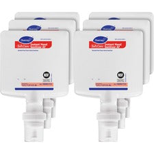 Diversey Soft Care Hand Sanitizer Refill Fresh Scent - 1.37 quart - Kill Germs - Hand, Skin, Food Handling, Restroom, School, Healthcare, Office, Fitness Club, Prison - Clear - Non-sticky, Anti-irritant, Dye-free, Residue-free - 6 / Carton