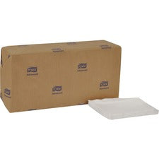 TORK Advanced Soft Masterfold Dispenser Napkin 1 Ply - Masterfold - 12" Width x 17" Length - White - Fiber - 500/Pack - 12 / Carton