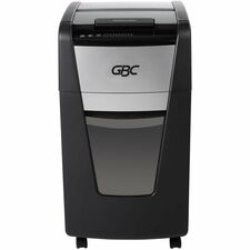 GBC AutoFeed+ Small Office Shredder, 230X, Super Cross-Cut, 230 Sheets Continuous Shredder - Super Cross Cut - 10 Per Pass - for shredding Credit Card, Paper Clip, Staples, Paper - P-4 - 30 Minute Run Time - 16 gal Wastebin Capacity - Black