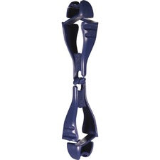 Ergodyne Squids 3400 Metal Glove Clip Holders No. 1 - for Gloves, Personal Protective Equipment (PPE), Towel, Mitten, Key, Face Mask - Break Resistant, Dual Clip - Blue - Acrylic, Metal - 6 / Carton