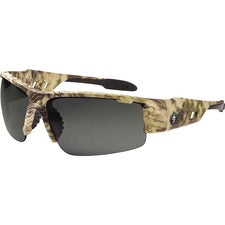 Ergodyne Dagr AF Smoke Safety Glasses Recommended for: Sport, Shooting, Boating, Hunting, Fishing, Skiing, Construction, Landscaping, Carpentry - UVA, UVB, UVC, Debris, Dust, Fog Protection - Smoke Lens - Kryptek Highlander Frame - Scratch Resistant, Dura