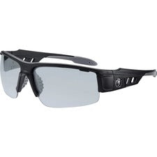 Ergodyne Dagr In/Outdoor Safety Glasses Recommended for: Sport, Shooting, Boating, Hunting, Fishing, Skiing, Landscaping, Carpentry, Indoor, Outdoor, Oil & Gas, ... - UVA, UVB, UVC, Debris, Dust Protection - Matte Black Frame - Scratch Resistant, Durable,