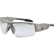 Ergodyne Dagr In/Outdoor Safety Glasses Recommended for: Sport, Shooting, Boating, Hunting, Fishing, Skiing, Construction, Landscaping, Carpentry, Indoor, Outdoor - UVA, UVB, UVC, Debris, Dust Protection - Matte Gray Frame - Scratch Resistant, Durable, No