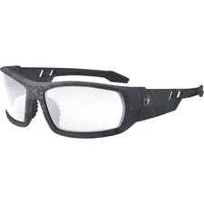 Ergodyne Odin AF Clear Safety Glasses Recommended for: Sport, Shooting, Boating, Hunting, Fishing, Skiing, Construction, Landscaping, Carpentry - UVA, UVB, UVC, Debris, Dust, Fog Protection - Clear Lens - Kryptek Typhon Frame - Scratch Resistant, Durable,