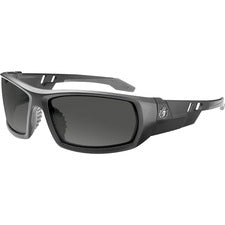 Ergodyne Odin AF Smoke Safety Glasses Recommended for: Sport, Shooting, Boating, Hunting, Fishing, Skiing, Construction, Landscaping, Carpentry, Assembly, Fabrication, ... - UVA, UVB, UVC, Debris, Dust, Fog Protection - Smoke Lens - Matte Black Frame - Sc